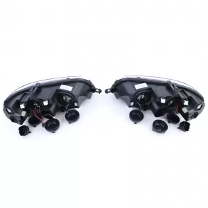 Headlights black right left for Fiat Punto 03-05-image-6337324