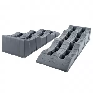 2x Stufenkeile Auffahrkeile Rampen Grau für Wohnwagen Wohnmobil Caravan-image-6337332