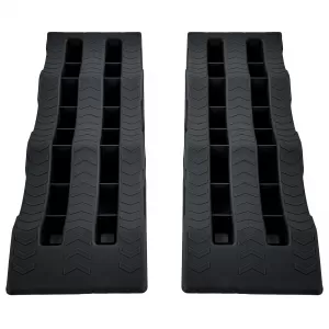 2x Stufenkeile Auffahrkeile Rampen Schwarz für Wohnwagen Wohnmobil Caravan-image-6337347