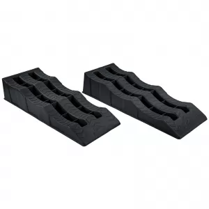 2x Stufenkeile Auffahrkeile Rampen Schwarz für Wohnwagen Wohnmobil Caravan-image-6337348