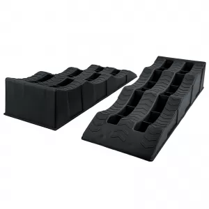 2x Stufenkeile Auffahrkeile Rampen Schwarz für Wohnwagen Wohnmobil Caravan-image-6337349