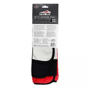 Microfiber Drying Towel Detailing Pro Feral 35X35cm Set 3 Pcs-image-6337403