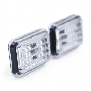 Clear glass side indicator chrome for VW Golf 1 2 Polo 86C Jetta Corrado Scirocco-image-6337702