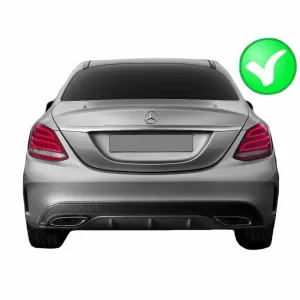 Muffler Tips Chrome A Design Look Suitable for Mercedes-Benz W212 FL W166 C292 W117 W205 X253 W253 2 Pcs-image-6337734