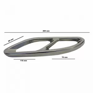 Muffler Tips Chrome A Design Look Suitable for Mercedes-Benz W212 FL W166 C292 W117 W205 X253 W253 2 Pcs-image-6337738
