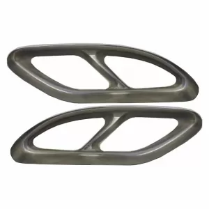 Muffler Tips Chrome A Design Look Suitable for Mercedes-Benz W212 FL W166 C292 W117 W205 X253 W253 2 Pcs-image-6337740