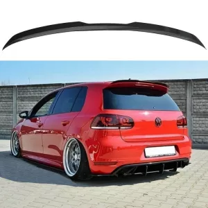 image-68-Roof Spoiler Add On suitable for VW Golf VI (6) 08-12 for GTI & R Version Gloss Black from ABS Plastic