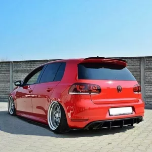 Roof Spoiler Add On suitable for VW Golf VI (6) 08-12 for GTI & R Version Gloss Black from ABS Plastic-image-6337754