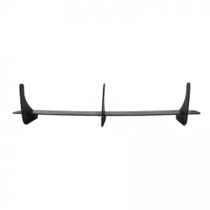 Rear Bumper Diffuser suitable for VW Scirocco 09-17 R Version Gloss Black 3 Bars-image-6337763