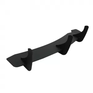 Rear Bumper Diffuser suitable for VW Scirocco 09-17 R Version Gloss Black 3 Bars-image-6337765