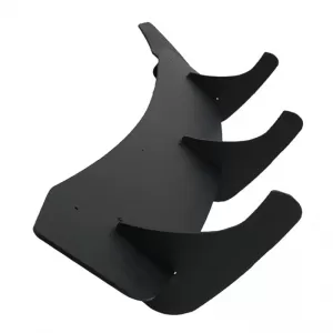 Rear Bumper Diffuser suitable for VW Scirocco 09-17 R Version Gloss Black 3 Bars-image-6337769
