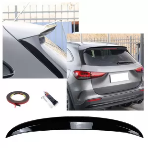 Roof Spoiler suitable for Mercedes-Benz GLA H247 20+ Glossy Black from ABS Plastic-image-6337777