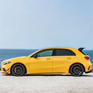 Roof Spoiler suitable for Mercedes-Benz A-Class W177 18+ 5D Hatchback A Design A45 Look Glossy Black From Abs Plastic-image-6337789