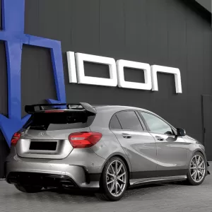 Roof Spoiler suitable for Mercedes-Benz A-Class W176 12-18 5D Hatchback A Design A45 Look Glossy Black From Abs Plastic-image-6337798