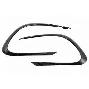 Front Bumper Splitters suitable for Mercedes-Benz CLA W117 Facelift 16-18 with A Design Line Bumper Piano Black 8 Pieces-image-6337808