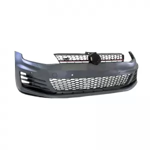 Front Bumper suitable for VW Golf VII (7) 13-17 GTI Look Set With Grille & Led Fog Lights