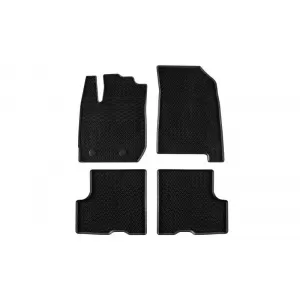 Rubber Car Mats Geyer & Hosaja suitable for Dacia Duster II After 2018, 4 Pieces, Black 898/4C - CGRFMD6044863