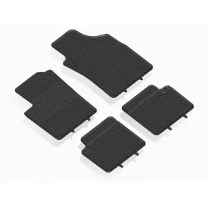 image-22-Rubber Car Mats Geyer & Hosaja suitable for Ford Ka 2008-2016, Fiat 500 2007-2024, Fiat Panda II 2003-2012 4 Pieces Black 919/4C