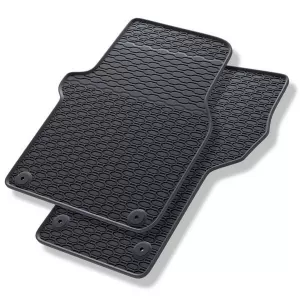 Rubber Car Mats Geyer & Hosaja suitable for VW Crafter II, MAN TGE After 2017 2 Piece, Black 890/2C - CGRFMV6044869