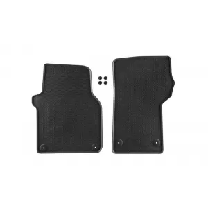 Rubber Car Mats Geyer & Hosaja suitable for VW Crafter II, MAN TGE After 2017 2 Piece, Black 890/2C-image-6338278