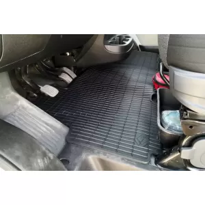 Rubber Car Mats Geyer & Hosaja suitable for Citroen Jumper, Peugeot Boxer, Fiat Ducato After 2006 1 Piece, Black 846/1C-image-6338285