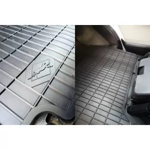 Rubber Car Mats Geyer & Hosaja suitable for Citroen Jumper, Peugeot Boxer, Fiat Ducato After 2006 1 Piece, Black 846/1C-image-6338289