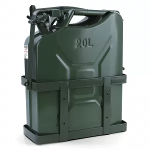 20L Metallkanister für Benzin und Diesel mit Auslauf und Halterung grün-image-6338359