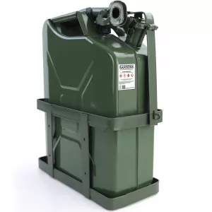 20L Metallkanister für Benzin und Diesel mit Auslauf und Halterung grün-image-6338360