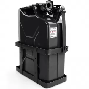 20L Metallkanister für Benzin und Diesel mit Auslauf + Halter schwarz-image-6338393