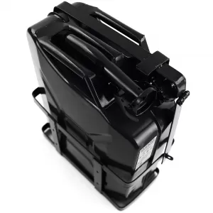 20L Metallkanister für Benzin und Diesel mit Auslauf + Halter schwarz-image-6338396
