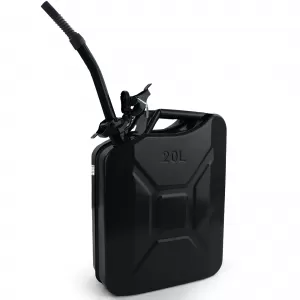 20L Metallkanister für Benzin und Diesel mit Auslauf + Halter schwarz-image-6338404