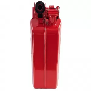 5x 20L Rezervă Metalică Canistră Combustibil Benzină Motorină cu Furtun Roșu-image-6338489