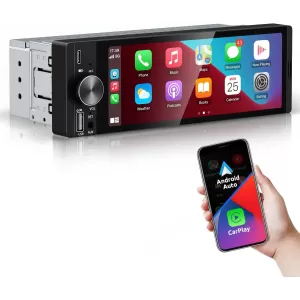 Universal 1DIN Navigation 6.86, CarPlay Android Auto Wireless Bluetooth MP5 - NAVCAF6044995