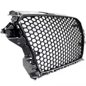Front Grille suitable for Audi A3 12-16 RS3 Look Honeycomb Glossy Black 1 Pc-image-6338833
