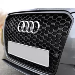 Front Grille suitable for Audi A3 12-16 RS3 Look Honeycomb Glossy Black 1 Pc-image-6338836
