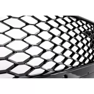 Front Grille suitable for Audi A5 8T 07-11 RS5 Look Honeycomb Glossy Black 1 Pc