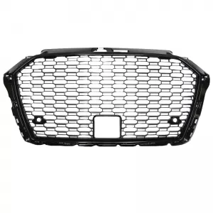 Front Grille suitable for Audi A3 16-20 RS3 Look Honeycomb Glossy Black 1 Pc-image-6338848