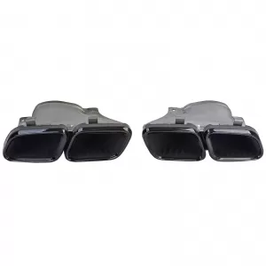 Sport rear diffuser with black tailpipes fits Mercedes CLS C218 2014-2017-image-6338886