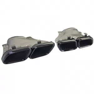 Sport rear diffuser with black tailpipes fits Mercedes CLS C218 2014-2017-image-6338888