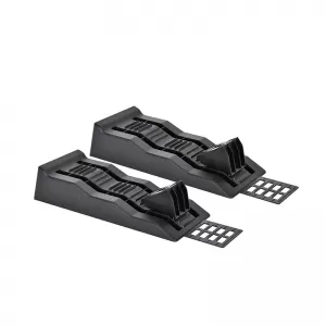 Vehicle lifting ramps with resistance up to 2500kg with 3 different heights, plastic, black, 6 pieces.