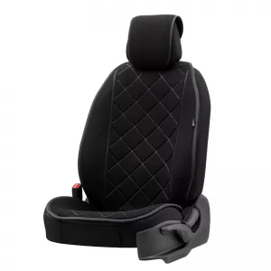 Perna de șezut potrivită pentru Otom Active Pro Fabric Lacoste Embossed Black ACTP-101 1 bucată-image-6339036