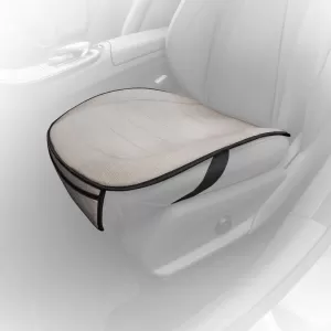 Perna de șezut inferioară cu buzunar frontal Otom din țesătură de in bej CBLN-103 1 bucată-image-6339069