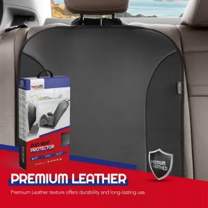 Seat & Back Protector Set Otom Duo Seat Protector Cover Protect Car Upholstery Suitable for The Use of Baby Seats BSP-102 2 Pieces