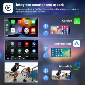 Universal 2DIN 7 inch Carplay and Android Auto Player + REVERSE CAMERA GIFT