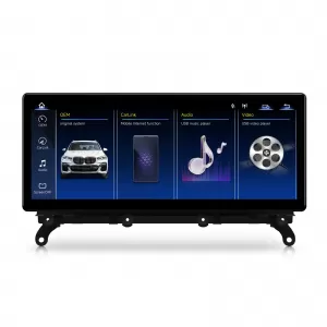 Navigation suitable for BMW X3 F25 X4 F26 (2010-2018), Linux OS OEM, CIC variant, CarPlay Android Auto Wireless, MirrorLink, AHD Camera, 12.3 Inch