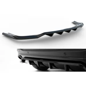 Maxton Design rear spoiler suitable for A Design-Line bumper of Mercedes GLE SUV W167 2019-2023, after 2023, glossy black