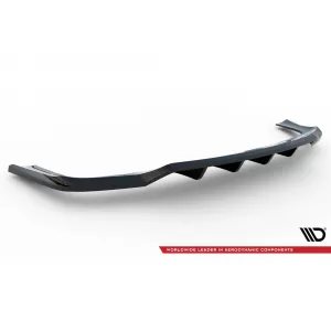 Maxton Design rear spoiler suitable for A Design-Line bumper of Mercedes GLE SUV W167 2019-2023, after 2023, glossy black