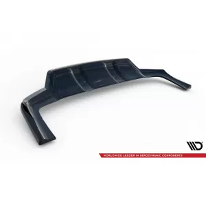 Maxton Design rear spoiler suitable for A Design-Line bumper of Mercedes GLE SUV W167 2019-2023, after 2023, glossy black