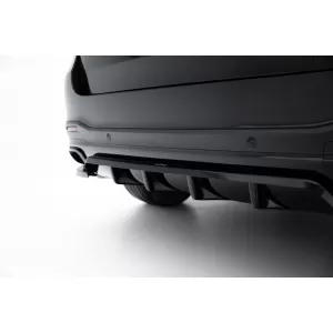 Maxton Design rear spoiler suitable for A Design-Line bumper of Mercedes GLE SUV W167 2019-2023, after 2023, glossy black