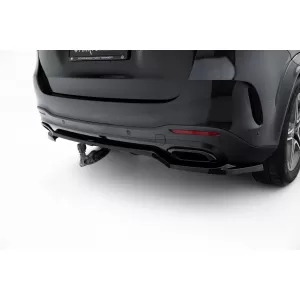 Maxton Design rear spoiler suitable for A Design-Line bumper of Mercedes GLE SUV W167 2019-2023, after 2023, glossy black